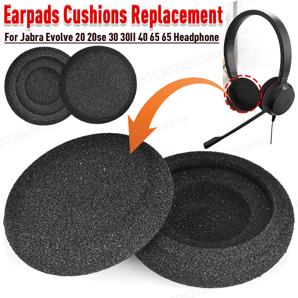 Oorkussens Vervanging Geluidsisolatie Schuim Oorkussens Oorschelpen Reparatie Onderdelen Voor Jabra Evolueren 65 20 20se Hoofdtelefoon