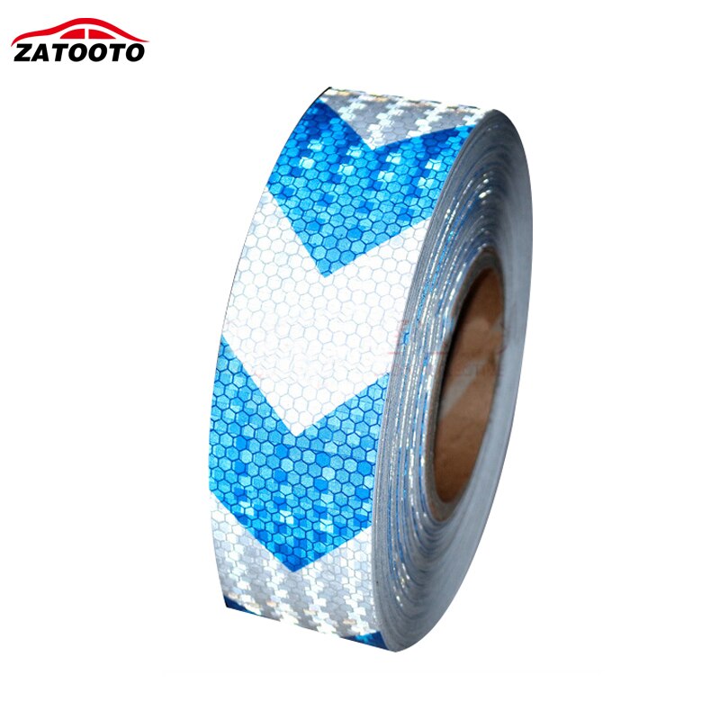 2"*164' white with blue arrows Reflective Warning Conspicuity Tape Film Sticker truck conspicuity strips Reflective Material