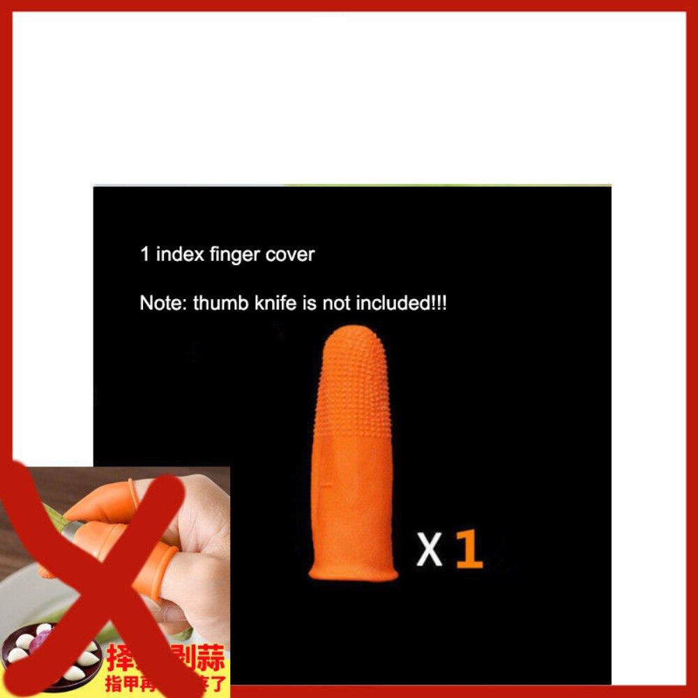 1 Set Silicone Finger Protector With Blade For Fruits Vegetable Thumb Knife Finger Guard Kitchen Gadgets Kitchen Accessories: 06 1PC Fingertips