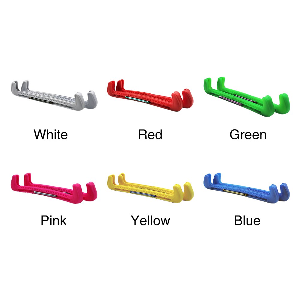 Herramienta de protección de hoja de cubierta para patines, accesorio de protección de primavera ajustable, para patinaje al aire libre, portátil, Hockey sobre hielo, 1 par