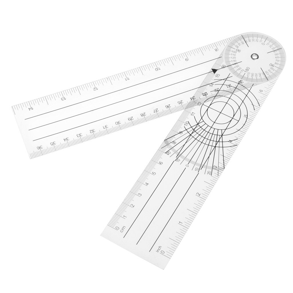 Userful Multi-Heerser 360 Graden Goniometer Hoek Spinal Heerser Cm/Inch
