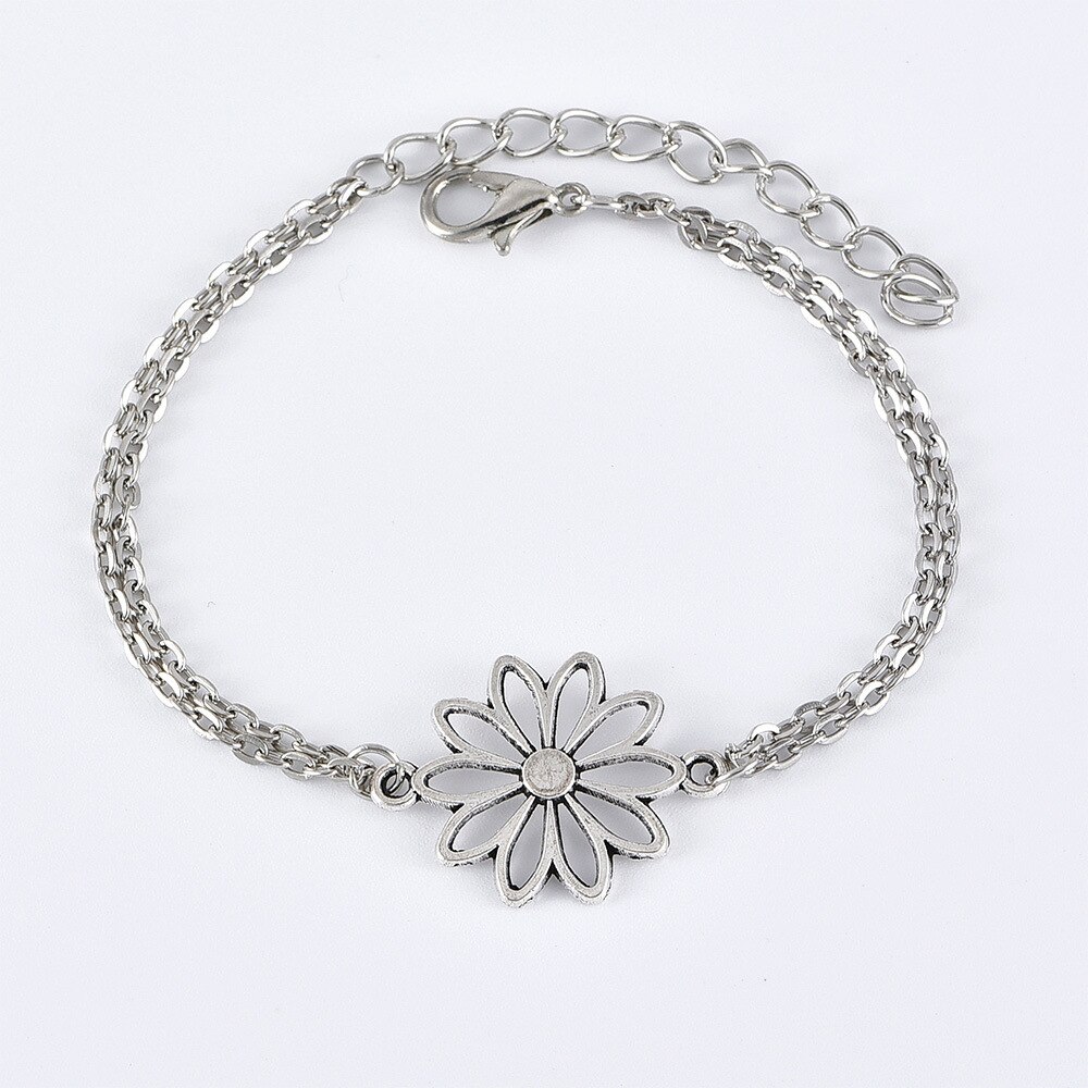 5 teile/los Böhmischen gemischt Silber Farbe Stern Mond Hohl Blume mehrschichtig Armbinde Weiblichen Strand lässig Schmuck Zubehör