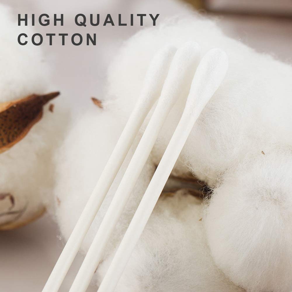 Cotons-tiges en bambou à Double tête sans plastique, bâtonnets en bois pour le maquillage des adultes, nettoyage des oreilles et du nez, outil de soins de santé, 200 pièces/boîte