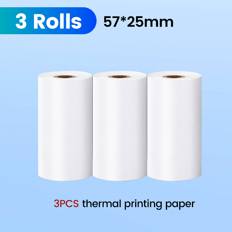 Mini-Druckerpapier, Thermopapier, Etikettenaufkleber, farbiges selbstklebendes Papier für drahtlosen Bluetooth-Foto-Tintenloser Drucker: YELLOW