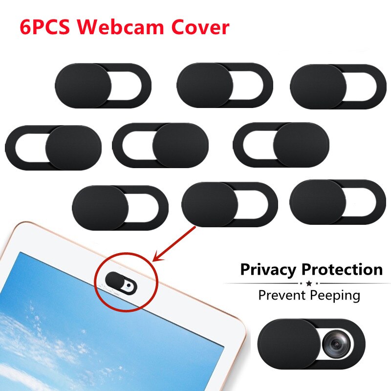 6 Pcs Camera Covers Super Thin Webcam Cover Laptop Camera Cover for PC MacBook Computer iPad Smartphone Echo Spot Tablet Tools