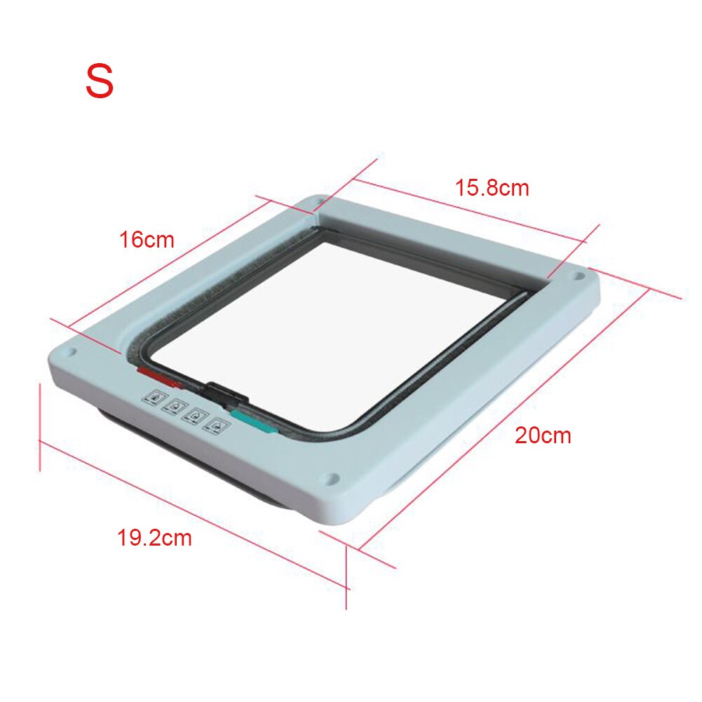 TAILUP Pet Cat Puppy Dog Lock Safe Flap Door Lockable Gates ABS Practical Intelligent Control E2S