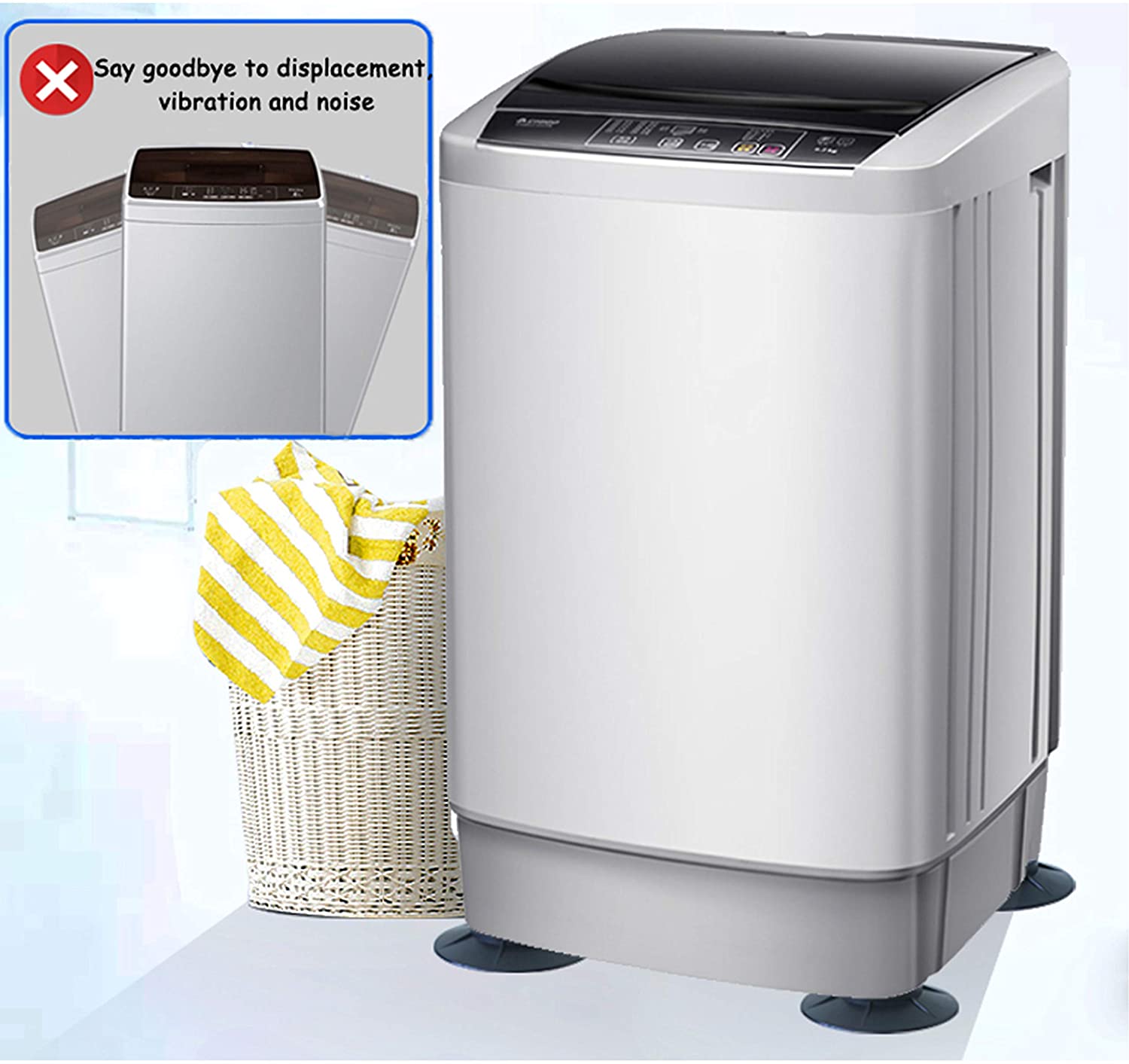 4 Pcs Wasmachine Anti Vibratie Voeten Pads Rubber Voor Wasmachine En Droger Non Slip Floor Mat Protectors Verminderen Noise meubels