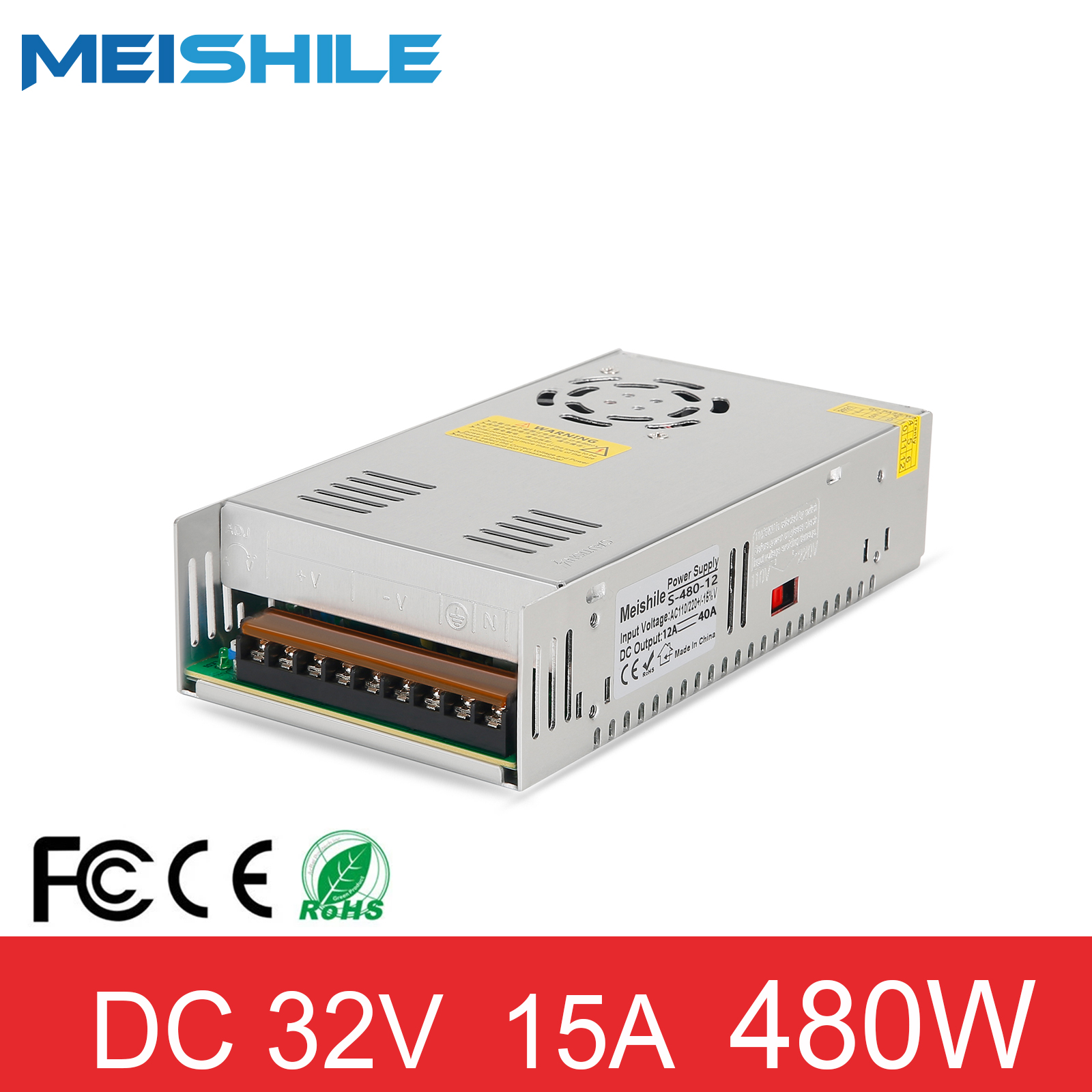 AC robić DC 32V 15A 480W zasilacz transformator napędowy na silnik CNC przemysłowy elektroniczny sprzęt elektryczny itp
