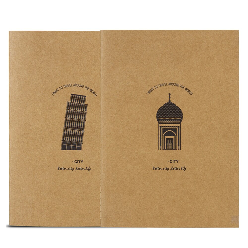 12 Pcs Kraft Paper Notebook Homework Notebook Student Exercise Book Soft Cover A5 Notebook (Random Pattern)