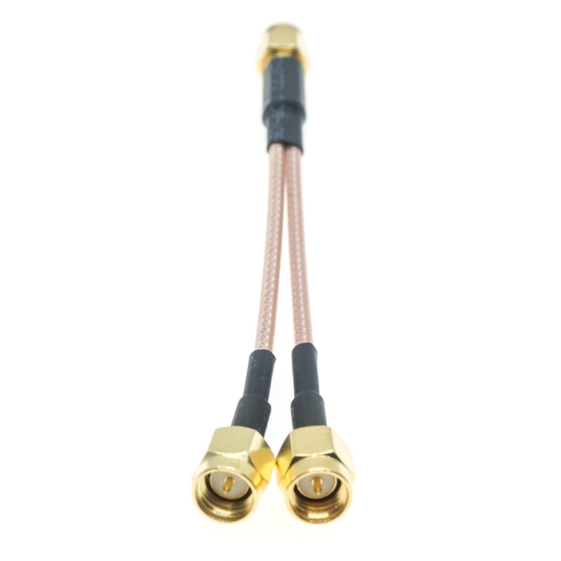Sma Mannelijk Naar Y Type 2x Sma Male Splitter Combiner Pigtail Kabel RG316