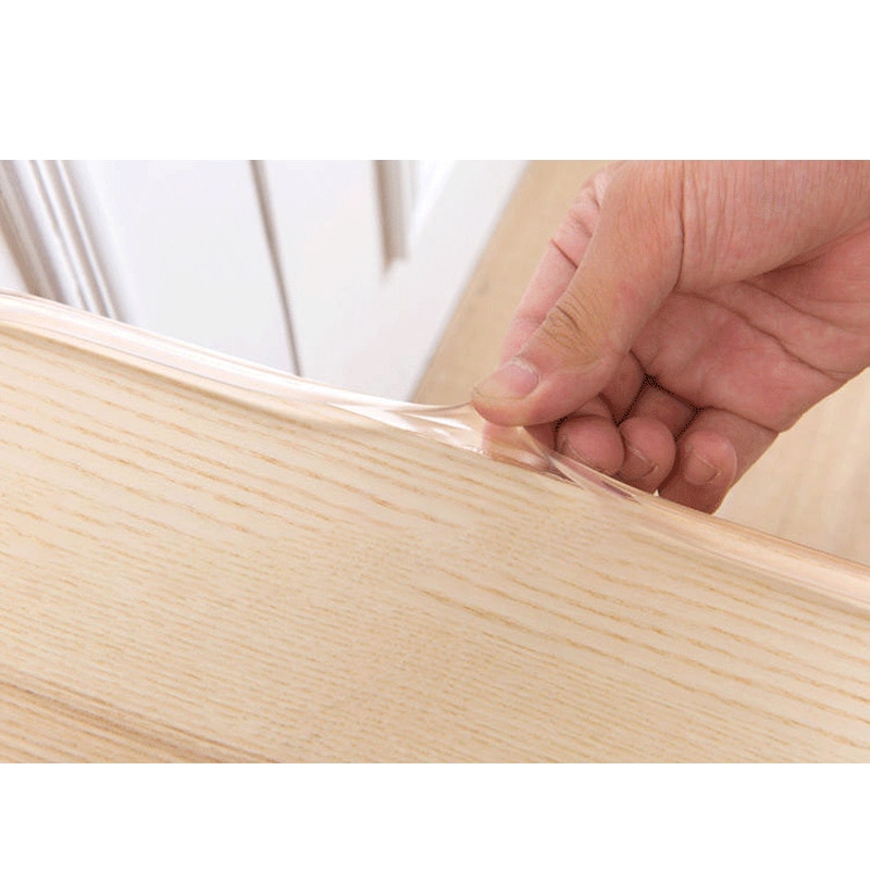 2M Transparent Table Edge Furniture Guard Corner Protectors Bumper Strip with Double-Sided Tape for Cabinets, Tables, Drawers