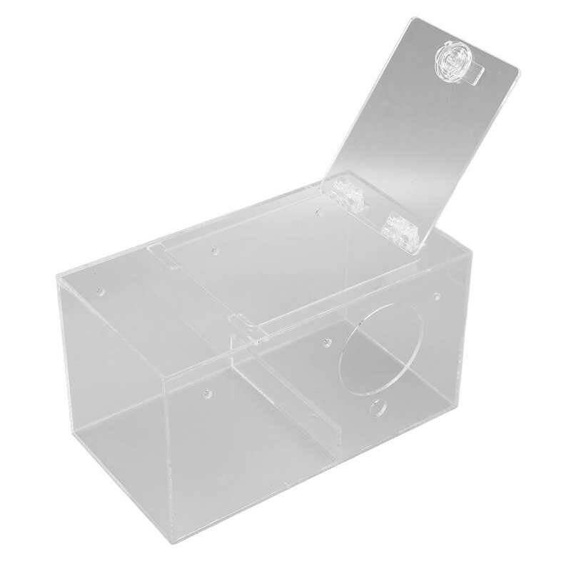 Bird Nesting Box Safe Easy To Install Stable Acrylic Bird Breeding Box with Standing Pole Padding for Lovebirds for All Seasons