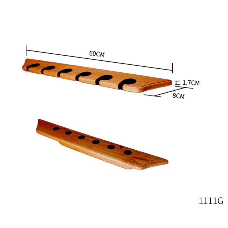 2-Piece 6 Rods Fishing Rod Storage Wall Mount Rack -Easy Installation