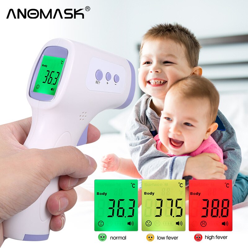 Infrarood Thermometer Voorhoofd Thermometer Non-Contact Digitale Thermometer Met Backlit Led Display Temperatuur Meting