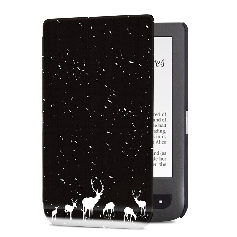 case for Pocketbook Touch Lux 3/PocketBook Basic 3 eReader Lightweight ultrathin shell cover for pocketbook 626/624: Snow Deer