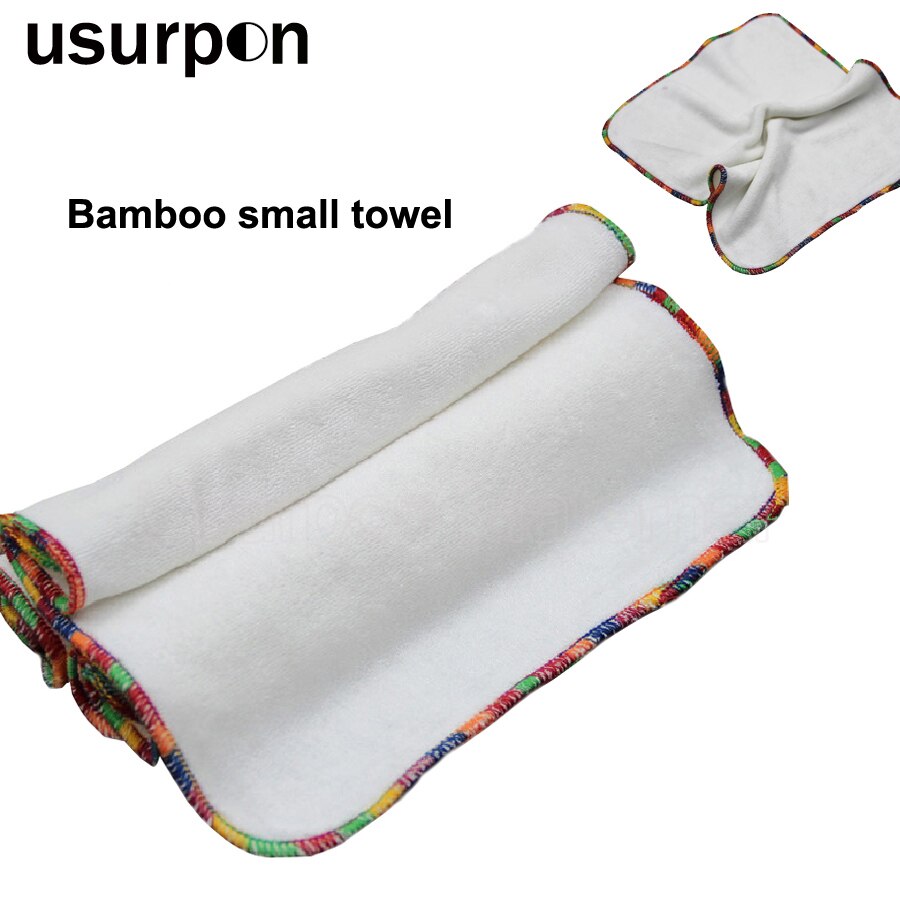 [Usurpon] 5 stks veel Baby doek bamboevezel kleine handdoek wasbaar en super zachte baby bamboe vierkante doekjes herbruikbare