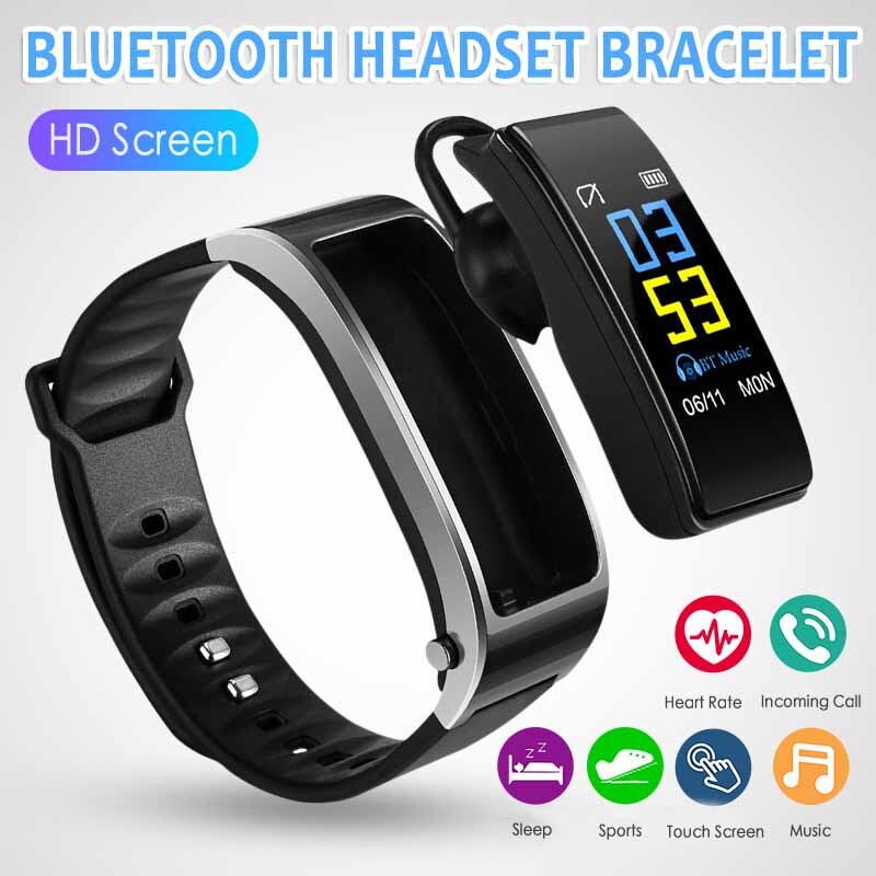 Y3 Smart Band Polsband Talk Armband Fitness Tracker Hartslagmeter Bluetooth Oortelefoon Slimme Band Tracker Polsband