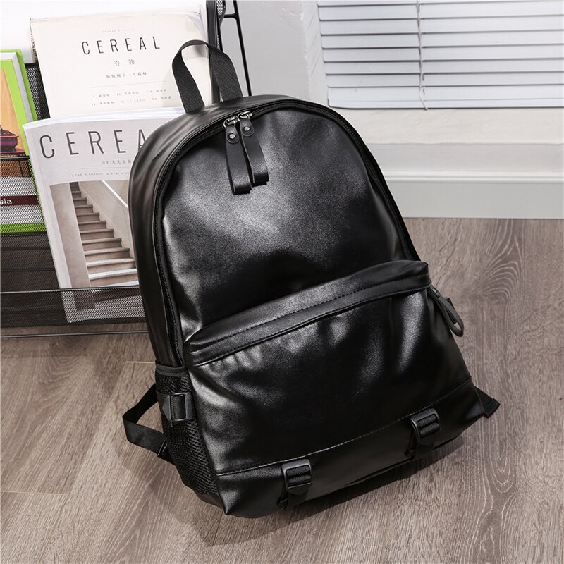 VICUNA POLO Unisex Leather Travel Backpack For Men Women College Student Laptop Backpack Bags bolsa