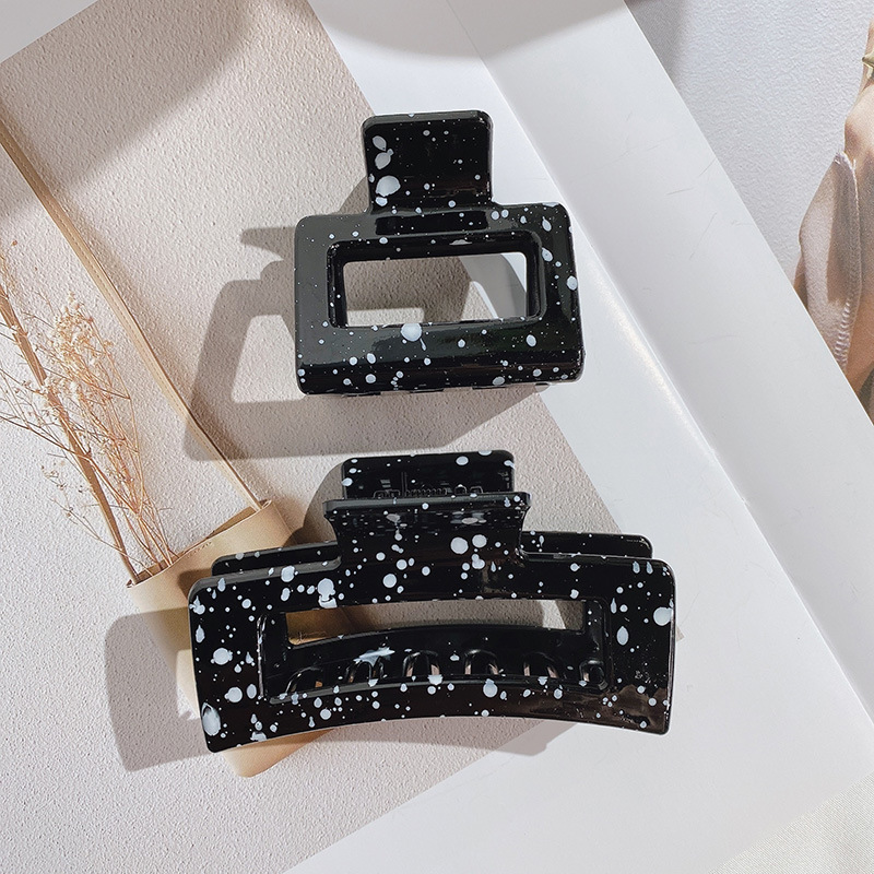 Mode Klauw Clip Vrouwen Haar Clips Eenvoud Zwart Wit Splash Inkt Haar Klauw Meisjes Haarspeld Haar Haarspeldjes Haaraccessoires