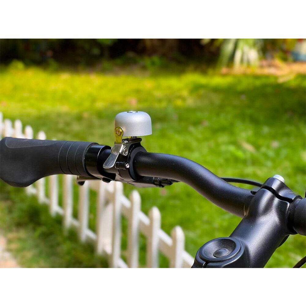 Greallthy Classic Brass Bicycle Bell, Crisp Loud Sound Bike Bell, Mountain Bike Horn, Safety Ride Siren bike Cycling Accessories: Light Grey
