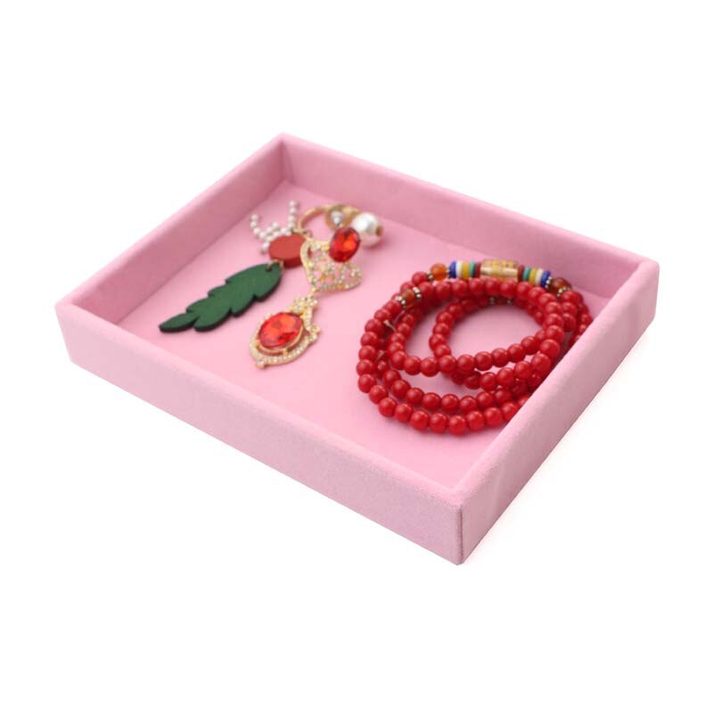 Small Jewelry Tray Ring Necklace Storage Organizer Bracelet Watch Display Drawer Stuff Finishing Multi-functional: Empty Plate 2