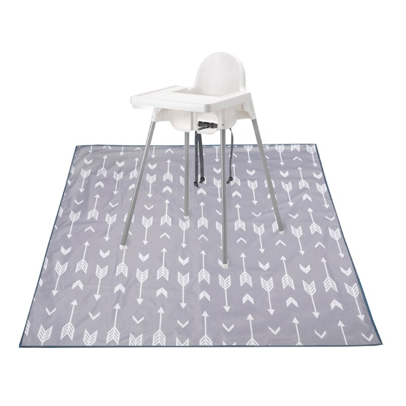 Splash Mat for Under High Chair/Arts/Crafts Washable Weaning Mat Waterproof AntiSlip Floor