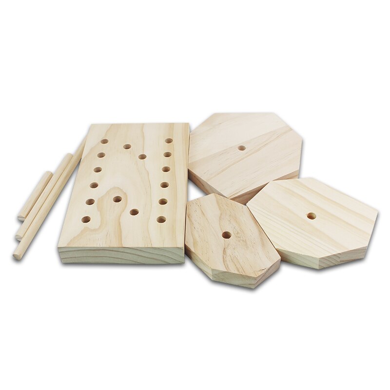 Wood 3 Tiers Jewelry Display Plate Ring Necklace Stand Cool Color Jewelry Storage Board Height Window Display Sunglass Display