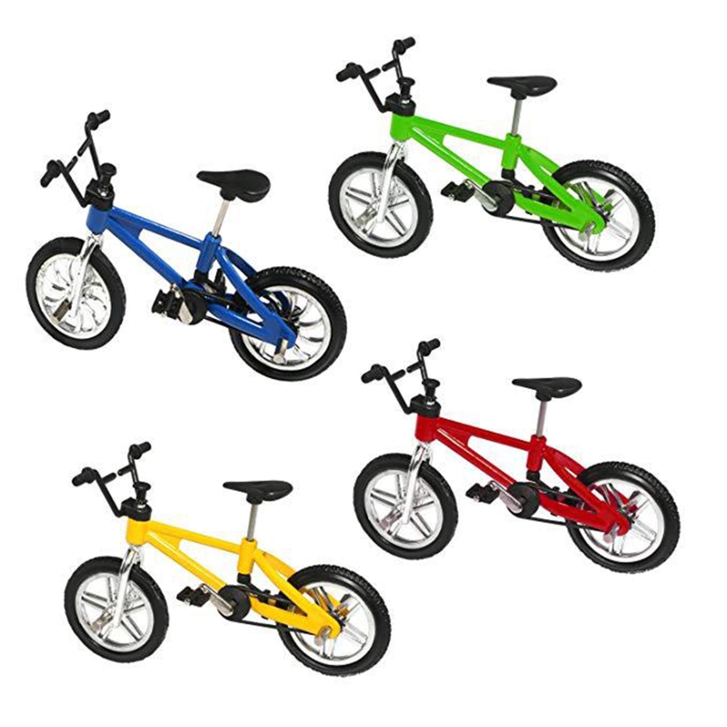 Mini juego de juguetes para dedos, patinetas, bicicletas, patinete, diminuto, columpio, movimiento de la punta del dedo, recuerdos de