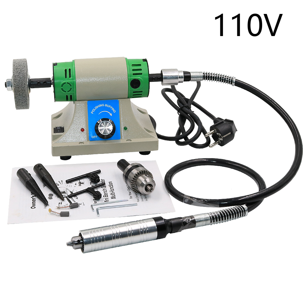 Multi-function use Desktop Grinding machine Polishing Carving Jewellery Making tool set: 110V