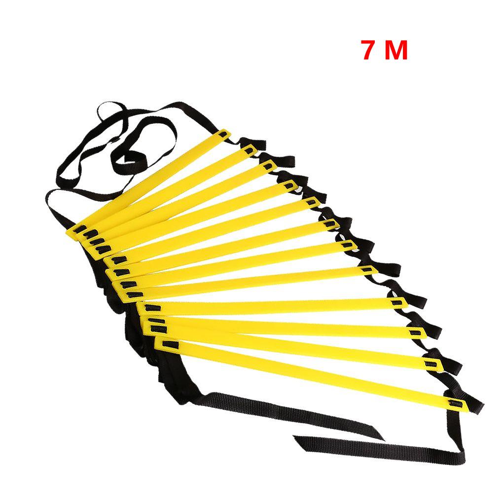 Speed Agility Training Ladder Adjustable Nylon Straps Stairs Outdoor Fitness Football Boxing Agile Pace Training Agile Staircase: 7 M