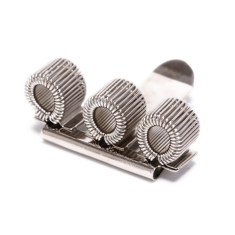 1 Pcs 3 Holes Nurse Uniform Pen Holders Triple Hole Metal Pen Holder With Pocket Clip Doctors Desk Storage