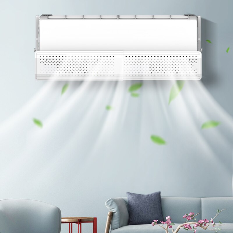 Adjustable Air Conditioner Cover Windshield Air Conditioning Deflector Baffle Shield Wind Guide Anti-Windshield