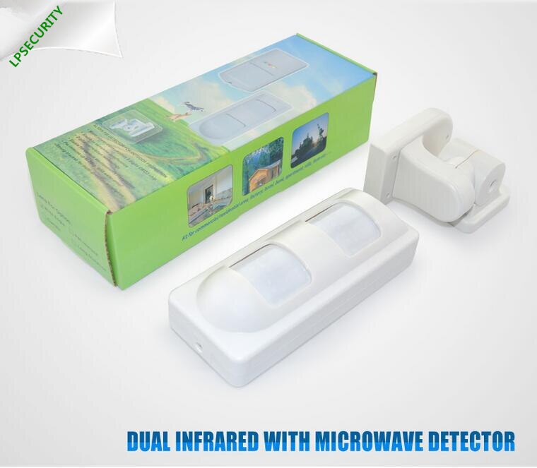 LPSECURITY PIR & Microwave Outdoor IP65 Pet Immune 25kg for alarm system/Infrared Microwave Dual Wired Outdoor PIR Sensor