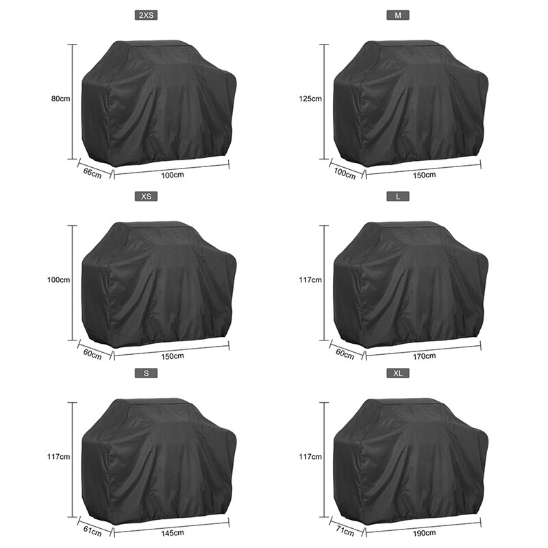 Furnace cover Grill Cover BBQ Cover Protection Dust-proof Rainproof Cloth Cover Square Barbecue Supplies