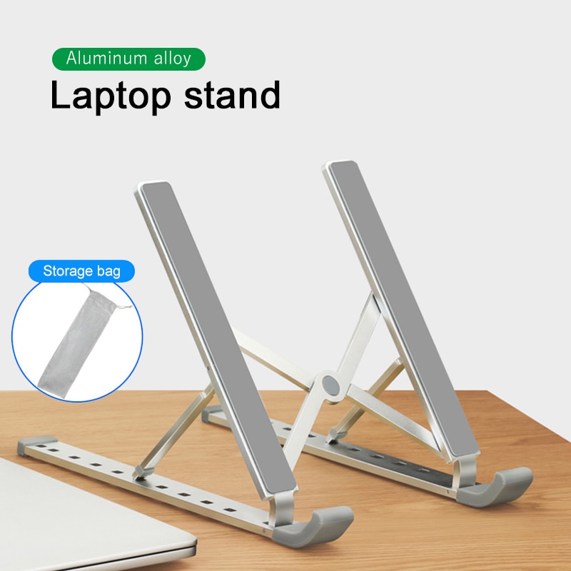 Laptop Stand Houder Hoogte Verstelbare Aluminium Laptop Notebook Houder Draagbare Notebook Te 17 Inch Voor Macbook Air Pro Houder