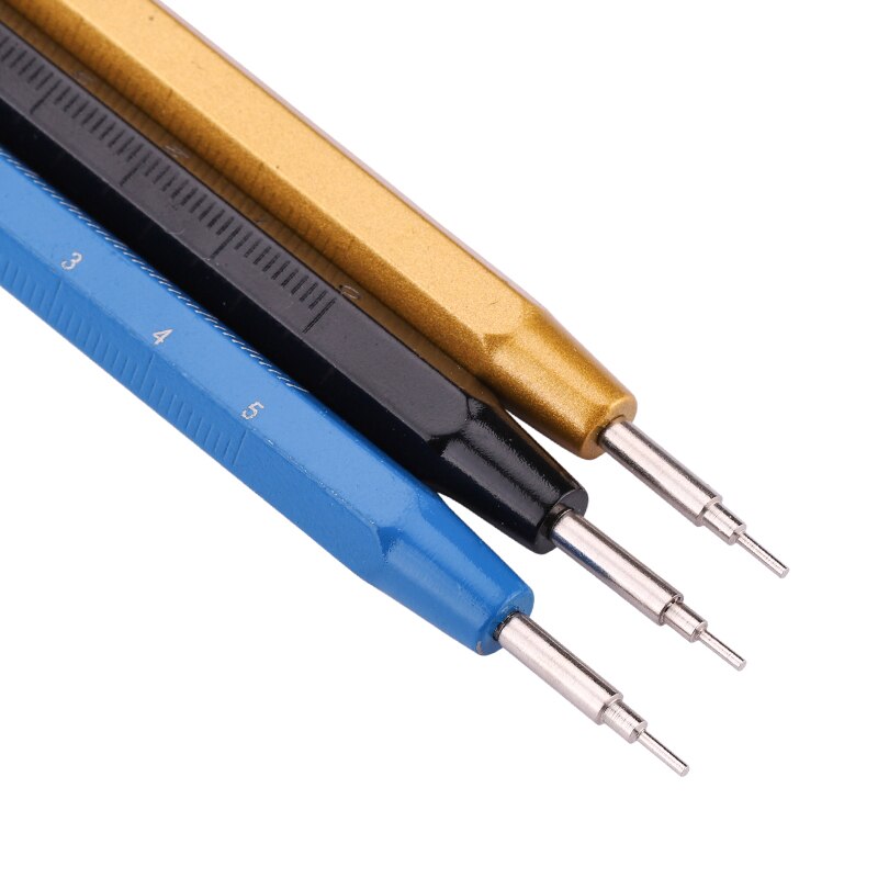 Pulseira de relógio fivela mola barra ligação pino removedor reparação abridor ferramenta medição liga alumínio profissional ferramentas relógio