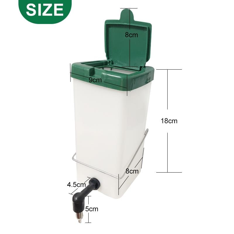 Kanin drikkedunk 500ml/1l hamster nippel drikker med krog plast kanin bur hængende vand udstyr drikke forsyninger