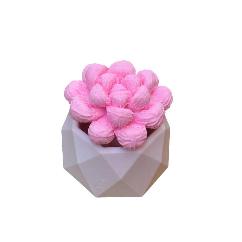 Clay Cement Silicone Mold Concrete Flower Pot Decorative Geometric Polygonal Succulent Plants Vase Mold Office Home Decoration