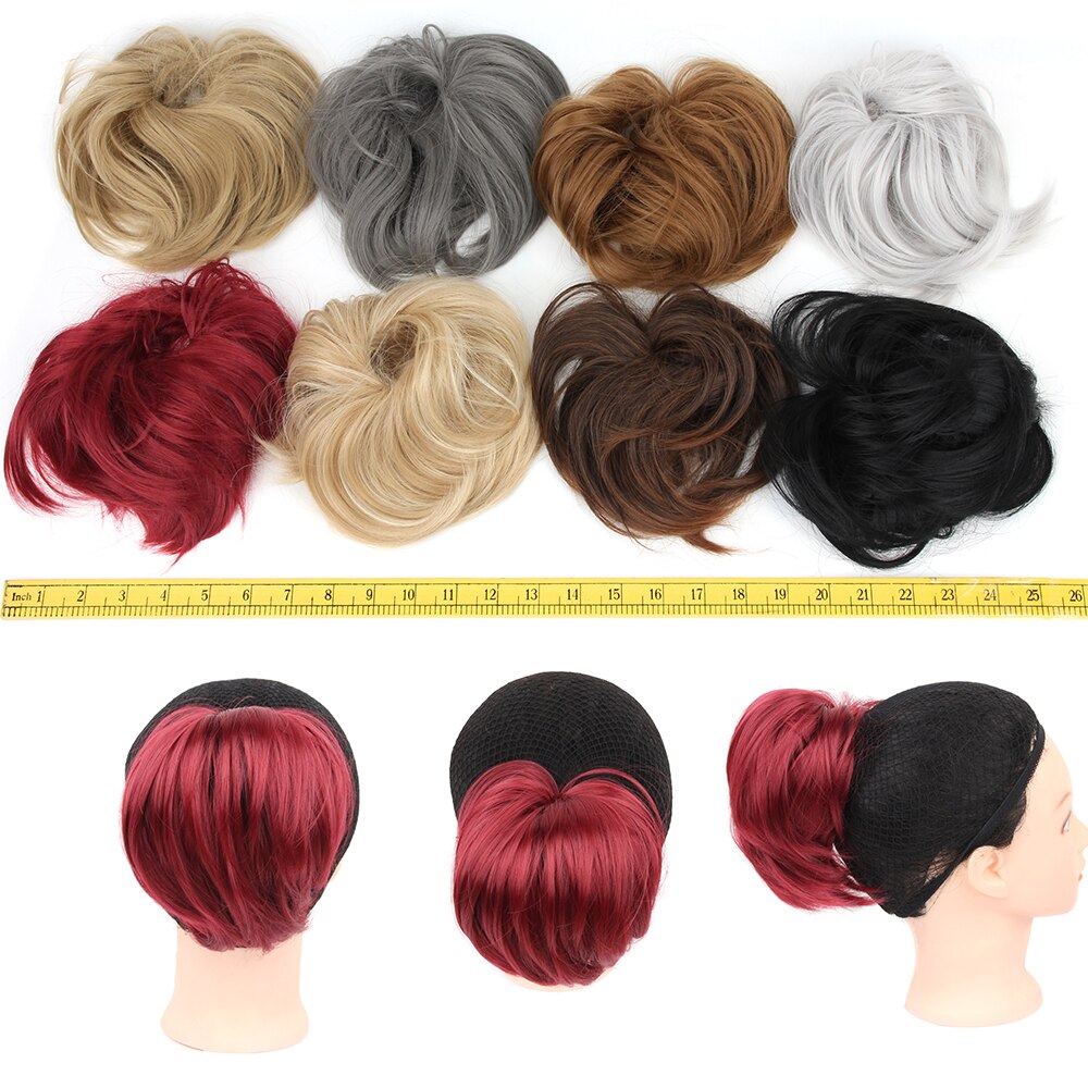 Extension de cheveux tousleo pour femmes | Extension de cheveux, queue de cheval avec bande de caoutchouc élastique, pour chignon