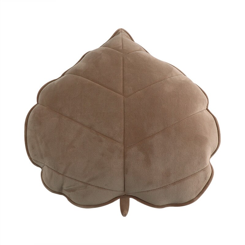 Zachte Blad Kussens Bed Gevulde Kussen Home Decor Kussen 3D Leaf Pluche Sierkussen: F-50X50cm