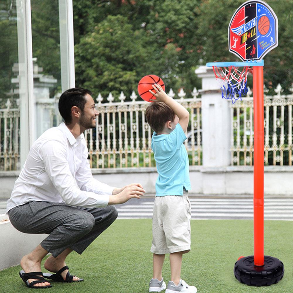 Basketball træningssæt til børn børn højdejusterbar basketball målbøjle legetøjssæt basketball til drenge træningstræning