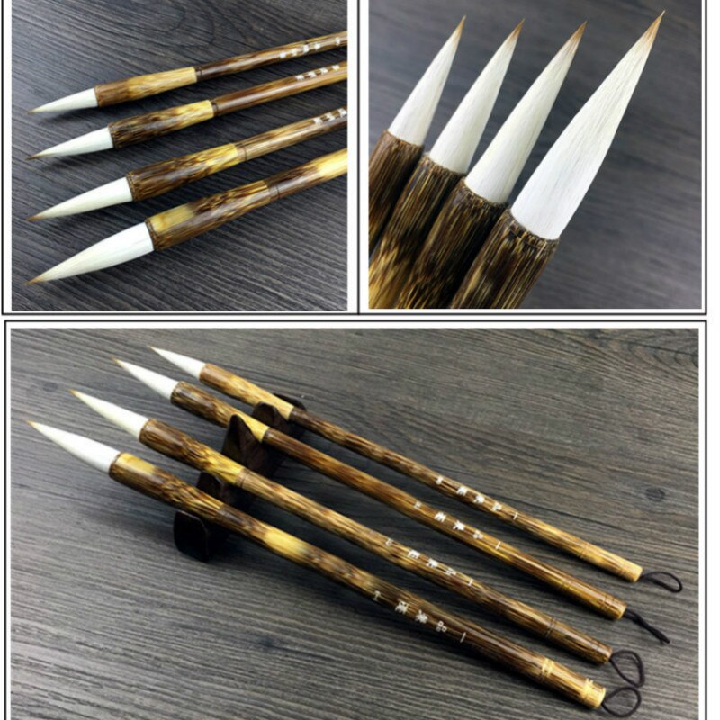 4pcs Mulitple Hair Brush Pen Set Chinese Calligraphy Pen Set Chinese Landscape Painting Calligraphy Brushes Set Tinta China
