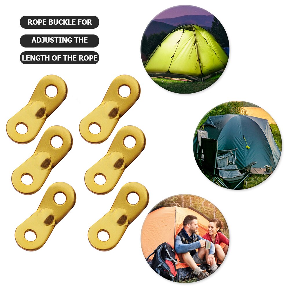 10pcs Triangle en alliage d'aluminium camping vent corde