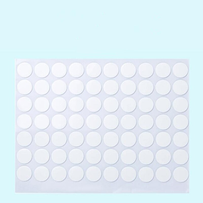 Acrylic Round Seamless Transparent Double-Sided Adhesive Simple Super Sticky Strong Waterproof Small Film Stickers