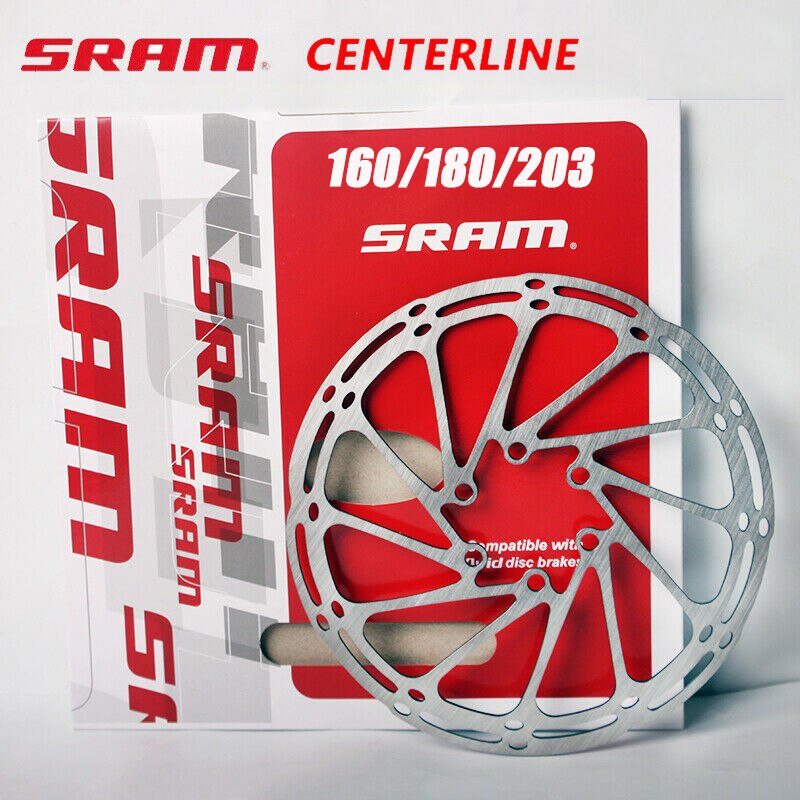 SRAM Rotor 160mm 180mm 203mm Bicycle Disc Brake Rotor Stainless Road Mountain Bike Centerline Brake Rotors 1PC 2PC MTB Rotors