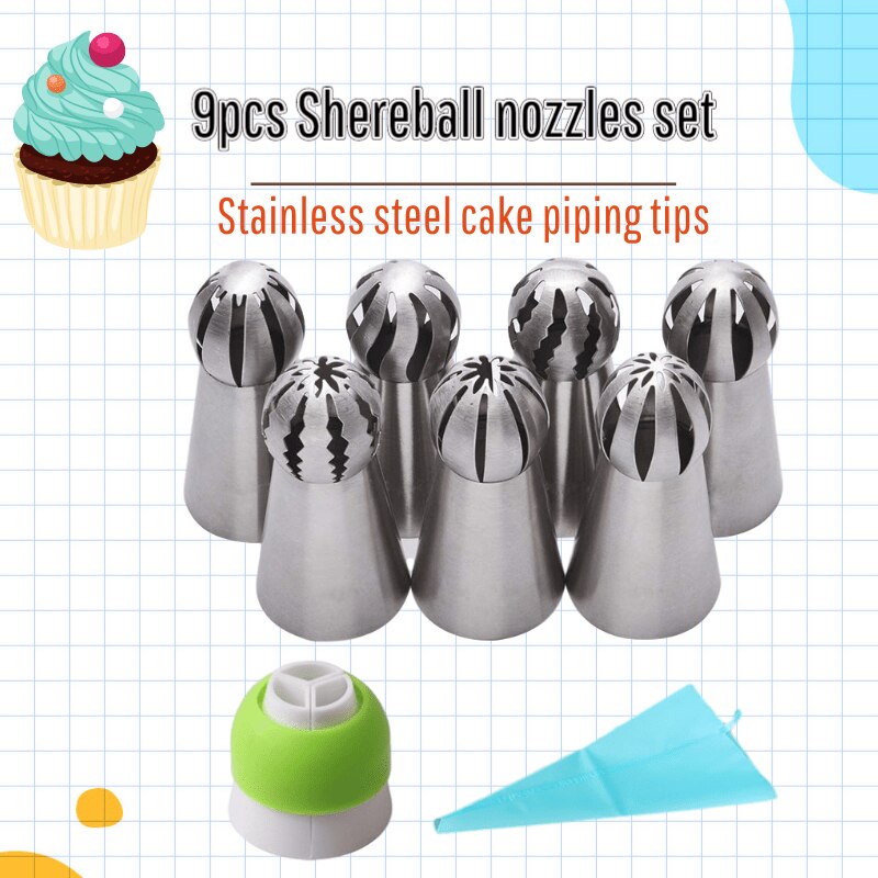 Russische Piping Tips Set Rvs Russische Piping Bal Tips Frosting Icing Piping Nozzles Set Bloem Taart Decoratie