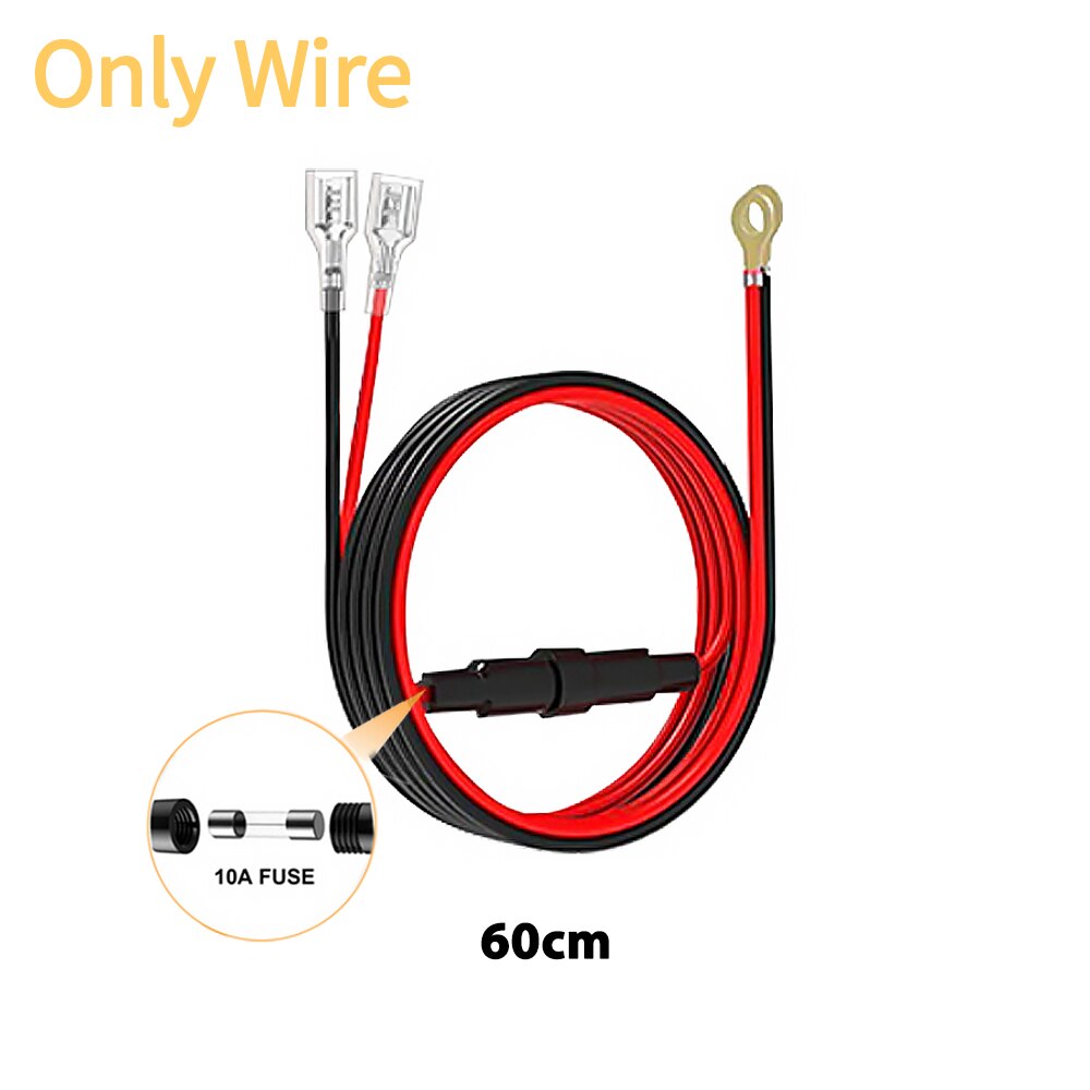 Extracteur allume-cigare de voiture 4,2a, chargeur de voiture, double prise USB, prise d'alimentation 12V 24V, LED, voltmètre, Moto, adaptateur de séparation automatique: Only Wire