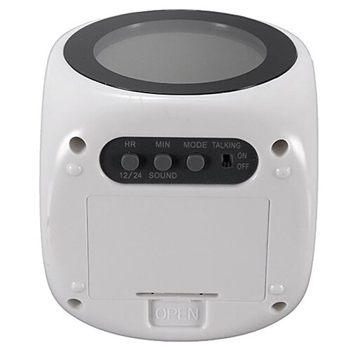 1 PC LCD Projection LED affichage temps numérique réveil parlant voix invite thermomètre Snooze fonction bureau