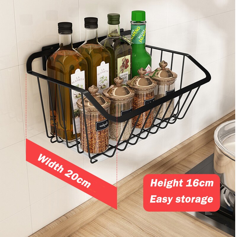 1pc hängande förvaringskorgar i rostfritt stål, väggmonterad diskho, frukt- och grönsaksställ, hushållsartiklar