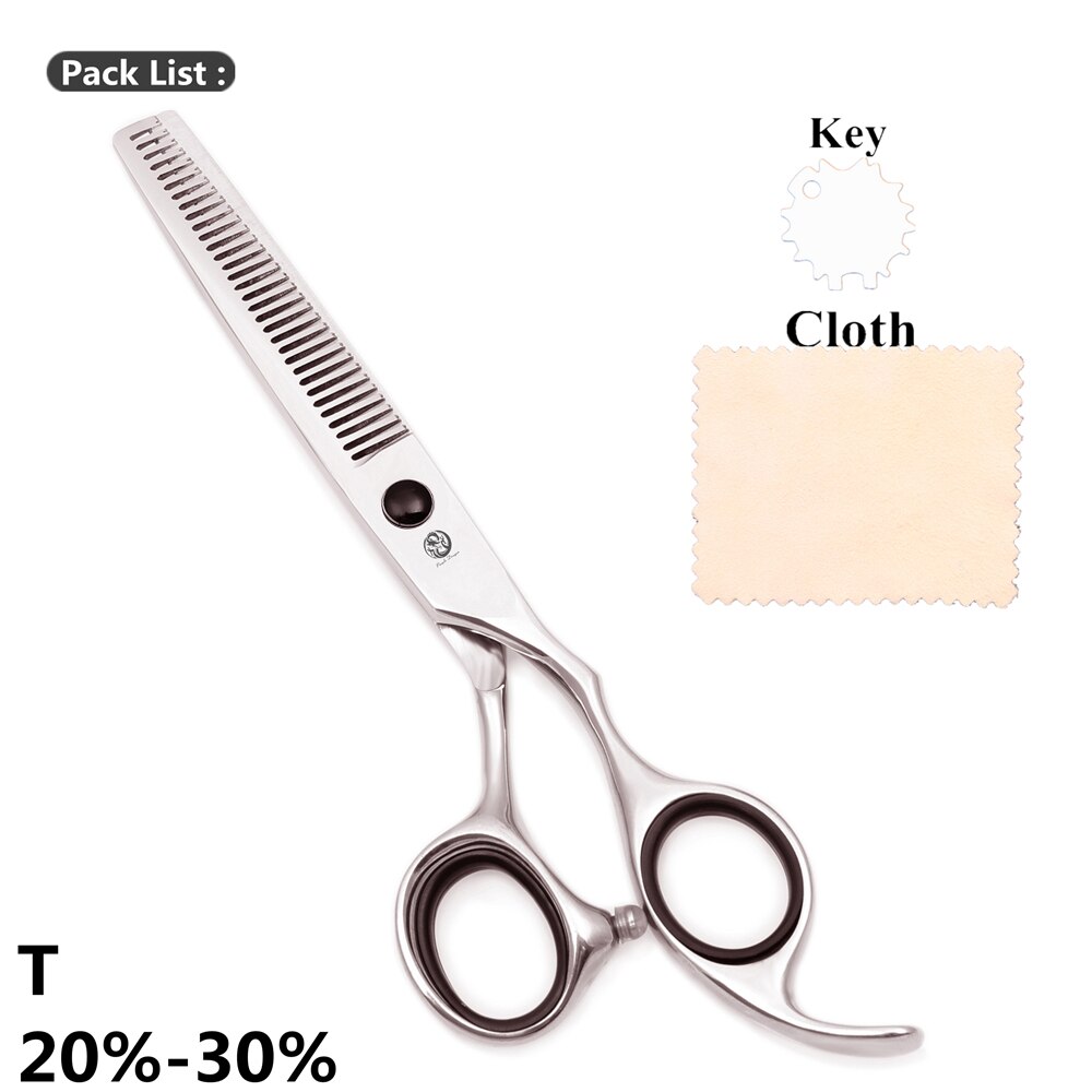 Violet Dragon JP-ciseaux pour Salon de coiffure 6.0 pouces, ensemble de ciseaux amincissants pour coupe de cheveux 2000 #: 2000 Hei-T-6N
